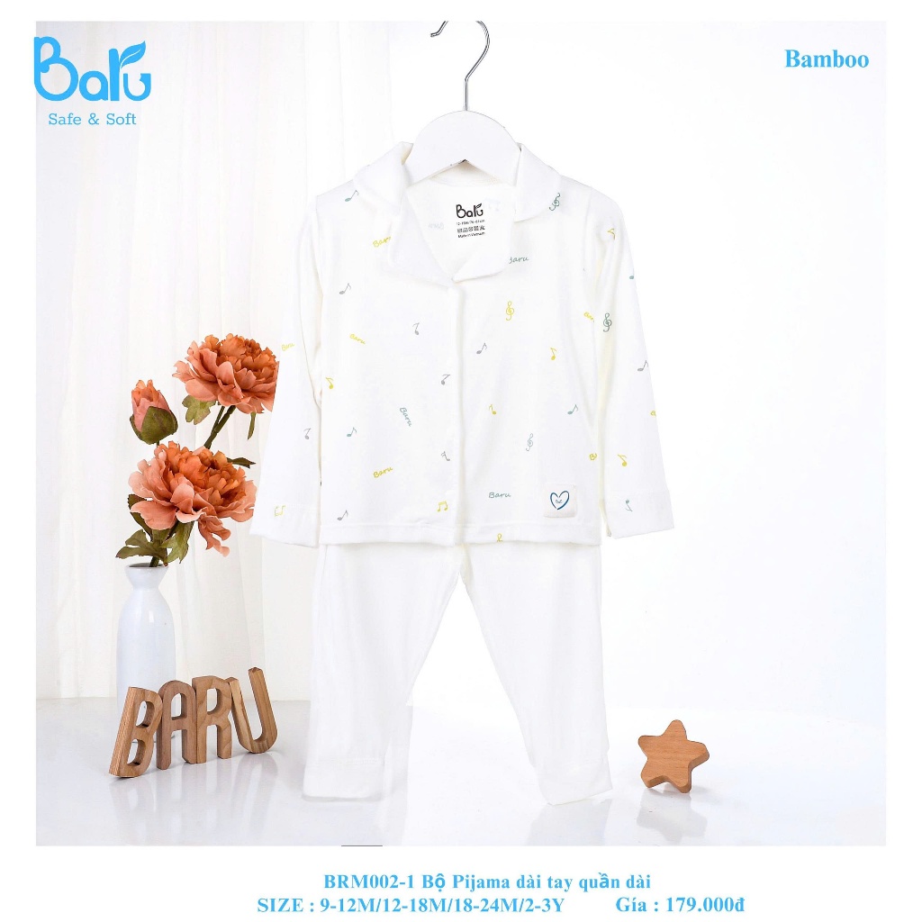 Bộ pijama dài tay quần dài BRM002-1 Baru Store