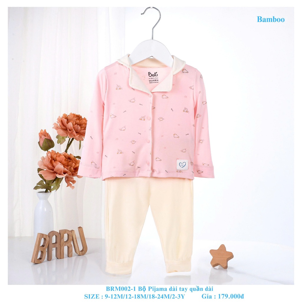 Bộ pijama dài tay quần dài BRM002-1 Baru Store
