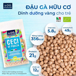Đậu gà hữu cơ Markal Organic Chickpea/ Sottolestelle/ Just Organik