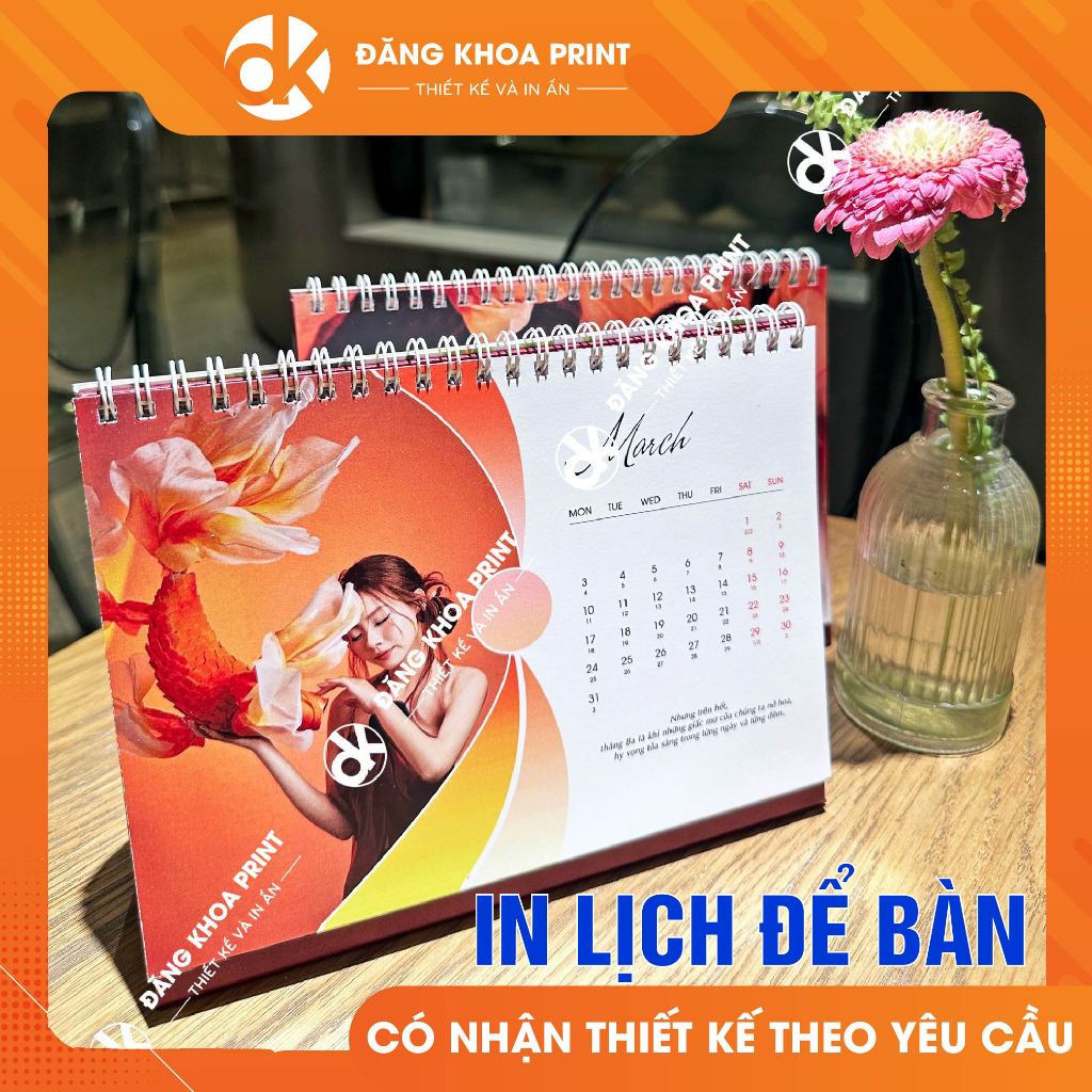 In Lịch 2026 để bàn cá nhân, In lịch cho bé, In lịch gia đình, Lịch cho bạn bè, trường học mầm non, học sinh, sinh viên.