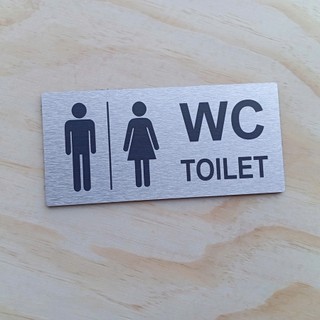 Bảng Alu WC - Bảng Toilet Alu Decor Dán Tường Trang Trí Cửa Nhà Vệ Sinh Nam Nữ