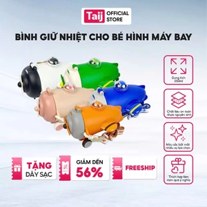 Bình Giữ Nhiệt Mini, Bình Giữ Nhiệt Cho Bé Cao Cấp Hình Cốc Bay Dễ Thương 550ml Nhiều Màu Sắc