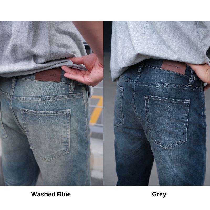 [SALE HÀNG BIG SIZE] Quần Jeans Nam Ống Suông WSS, Denim Dày Co Giãn | Distressed Straight Leg Jeans | BigBuy360 - bigbuy360.vn