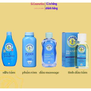 Sản phầm chăm sóc cho bé: sữa tắm gội chống cảm cúm Penaten - phấn rôm penaten - dầu mɑssage penaten