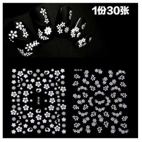 Sticker 3D Mẫu hoa nhí trắng , siêu đẹp, tiện dụng