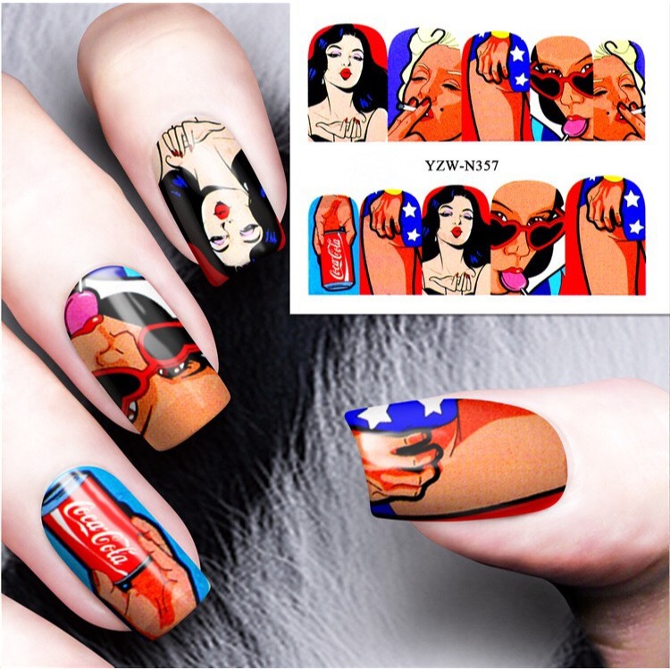 Sticker nước cực chất, cực ngầu, cực cá tính trang trí móng