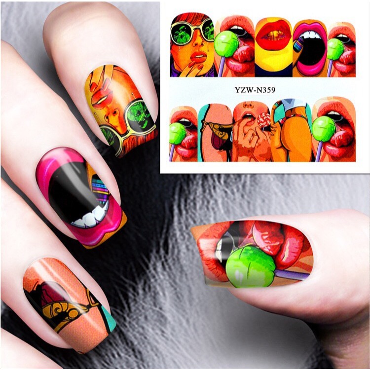 Sticker nước cực chất, cực ngầu, cực cá tính trang trí móng