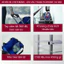Xe kéo đi chợ siêu thị 8 bánh leo cầu thang xếp gọn ADVINDEQ, xe đẩy hàng 2 bánh giỏ kéo có bánh xe xếp gọn đa năng