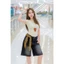 Quần Short Jean Nữ Suông Ống Rộng Lưng Cao Dáng Lửng Form Ngắn Ngang Gối Basic Phong Cách Hàn Quốc