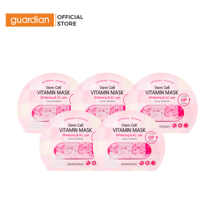Combo 5 Mặt Nạ Banobagi Giúp Dưỡng Sáng Và Hỗ Trợ Giảm Mụn Vita Genic Jelly Mask Whitening And Acne 30Gr