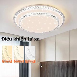 【COD】Dèn ốp trần phòng ngủ 40CM/50CM 48W/72W AC220V 3màu Hai lớp Đèn trần phòng khách
