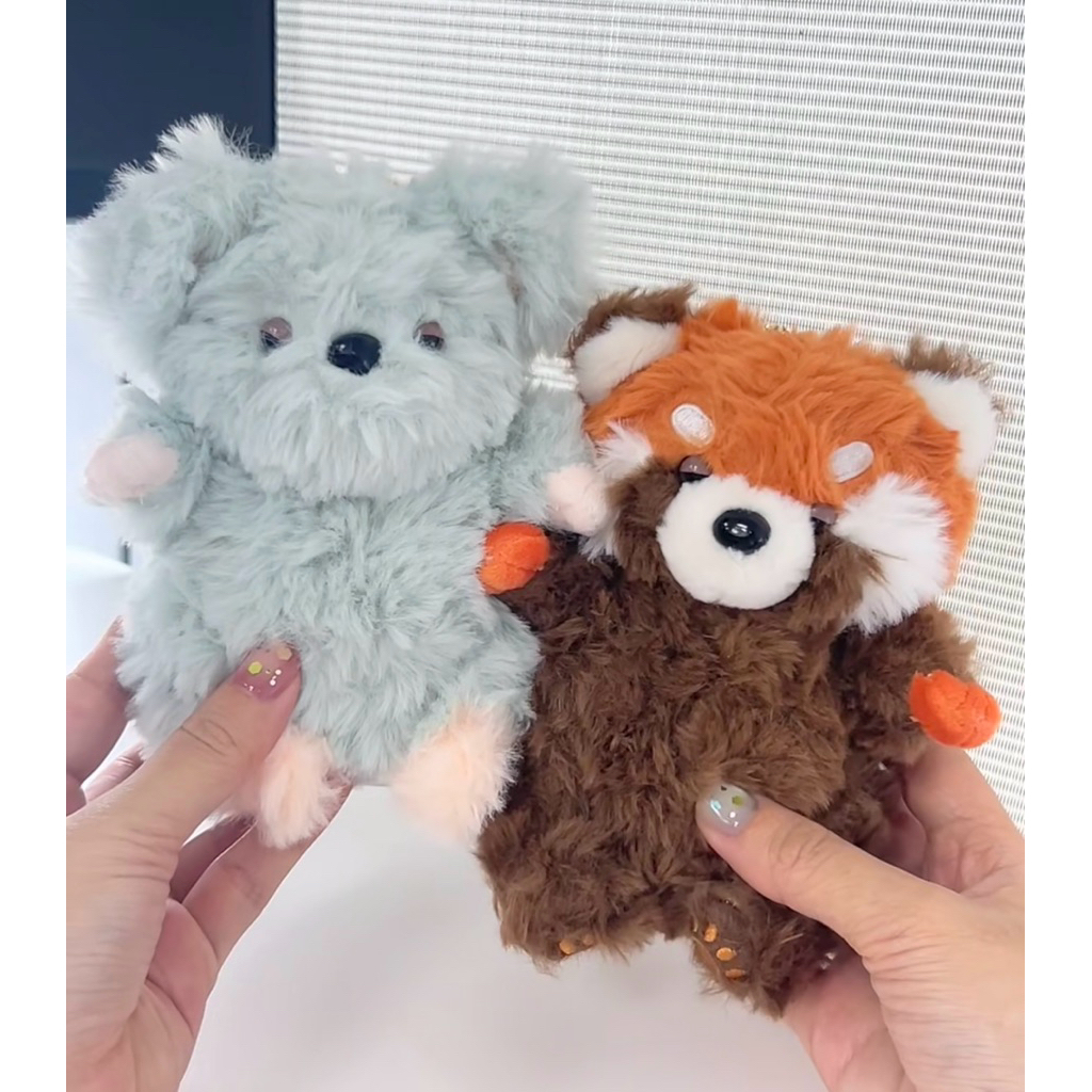 Móc Khoá Thú Nhồi Bông Animal Động Vật Sở Thú Voi Gấu Trúc Đỏ Koala Chuột Gấu Teddy Lông Xù Siêu Mềm Mịn Siêu Dễ Thương