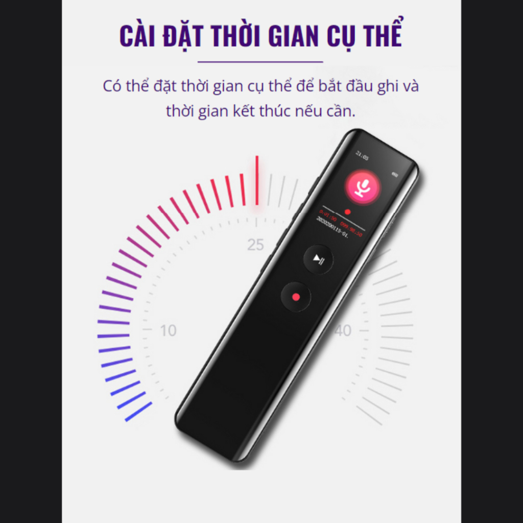 Máy Ghi Âm Chuyên Nghiệp Doscom DR7 Tích Hợp Lọc Âm, Giảm Tiếng Ồn - Ghi Liên Tục 36 Giờ