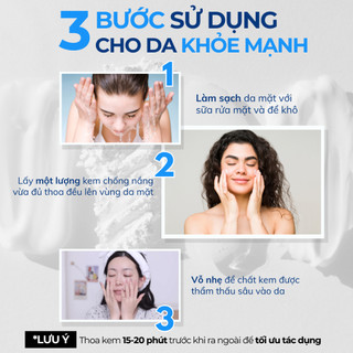 Kem chống nắng Compliment cho da mặt SPF50, UVA, UVB 50ml của Nga
