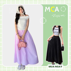 Chân váy dáng dài lưng cao MCA kiểu xoè xinh xắn C091