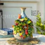 Bình Hoa Đắp Nổi Gốm Sứ Bát Tràng Dáng Hút Lộc Tỳ Bà Phong Thủy Decor Trang Trí Phòng Khách