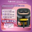 Nồi chiên không dầu 6.5L nhập khẩu Fujihome tự ngắt, nồi chiên mặt kính trong 6.5 Lít chống dính cao cấp chính hãng