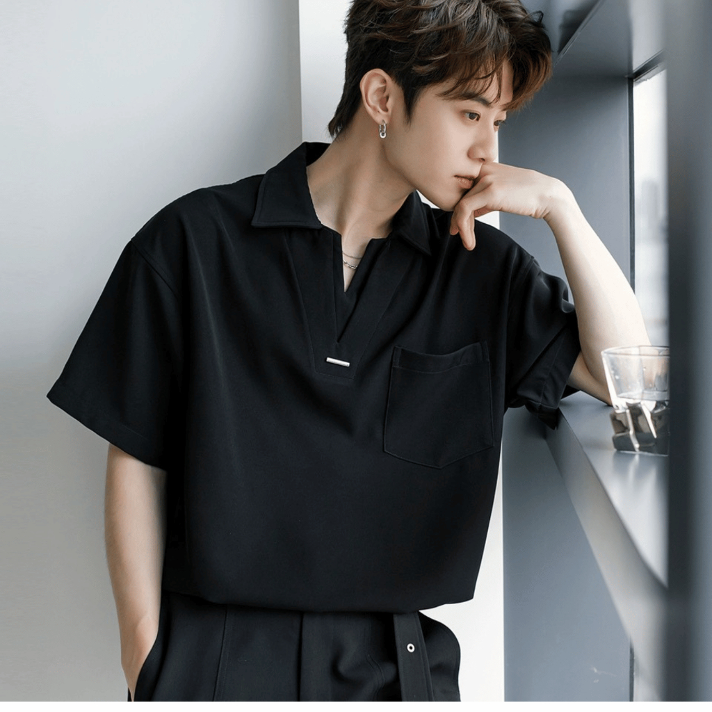 [HOT] Áo Polo nam cao cấp SAVILA Cổ V Chất Cotton Lạnh Thoáng Mát, Thanh Lịch - SHINGHAI
