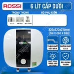 6L | ROSSI 6 lít - Bình nóng lạnh mini rửa bát cấp trên / cấp dưới cho bếp 1500w R20 06 BL HW R2006BL R2006HW — ảnh 6