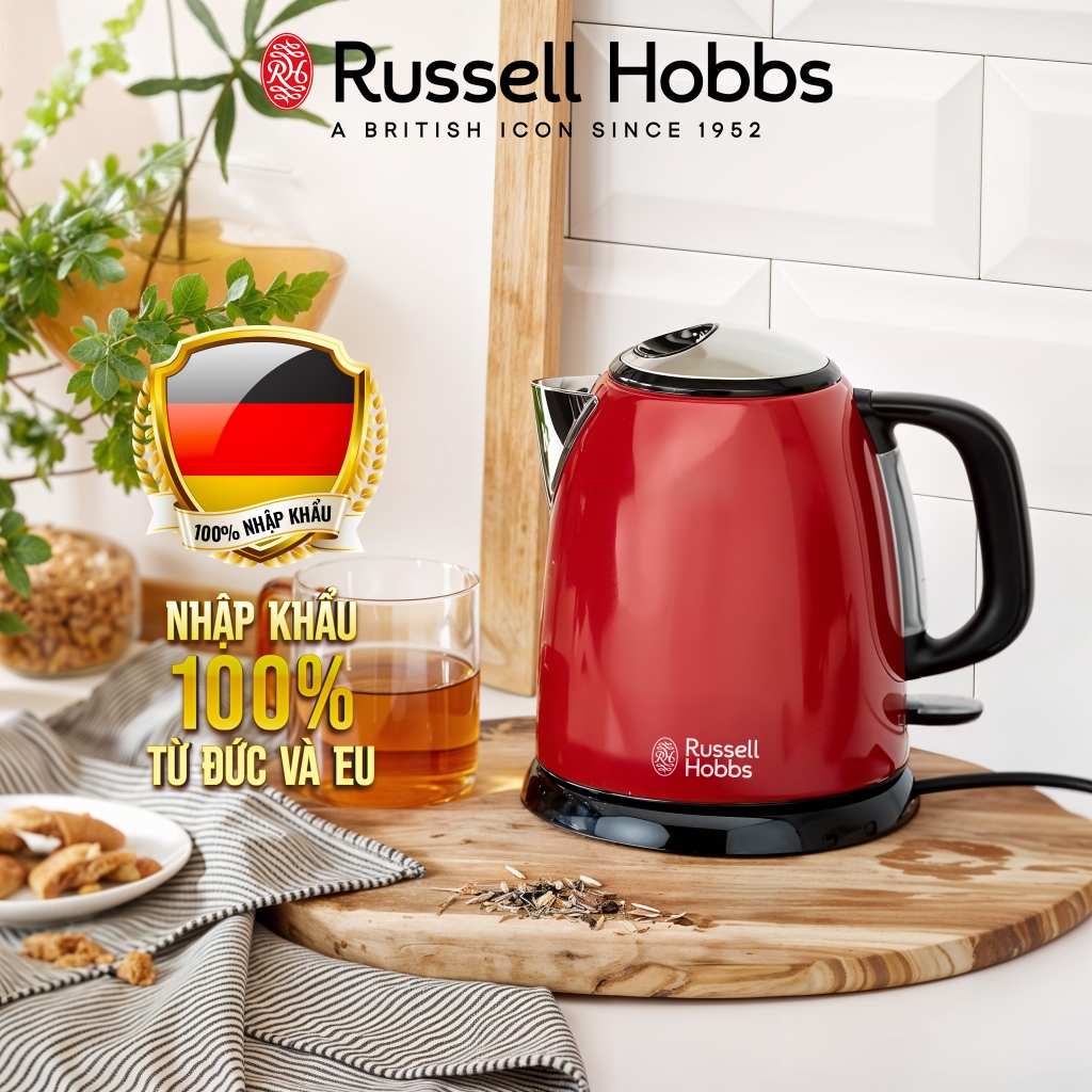 Ấm đun siêu tốc mini Russell Hobbs Colours Plus+, dung tích 1L, 2400W ...