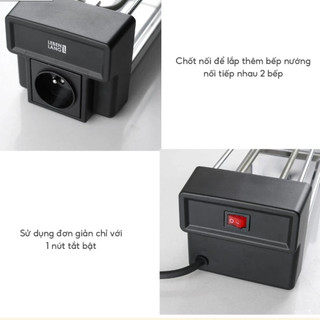 Bếp Nướng Điện Không Khói Mặt Đá Lebenlang LBL1933 Công Suất 450W Bề Mặt Chống Dính Tản Nhiệt Đều