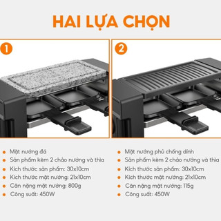Bếp Nướng Điện Không Khói Mặt Đá Lebenlang LBL1933 Công Suất 450W Bề Mặt Chống Dính Tản Nhiệt Đều