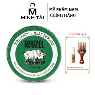 [ Full Size ] Sáp Vuốt Tóc Nam REUZEL Green Pomade