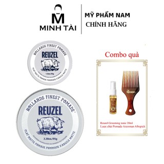 [ Full Size ] Sáp Vuốt Tóc Nam REUZEL Clay Matte Pomade