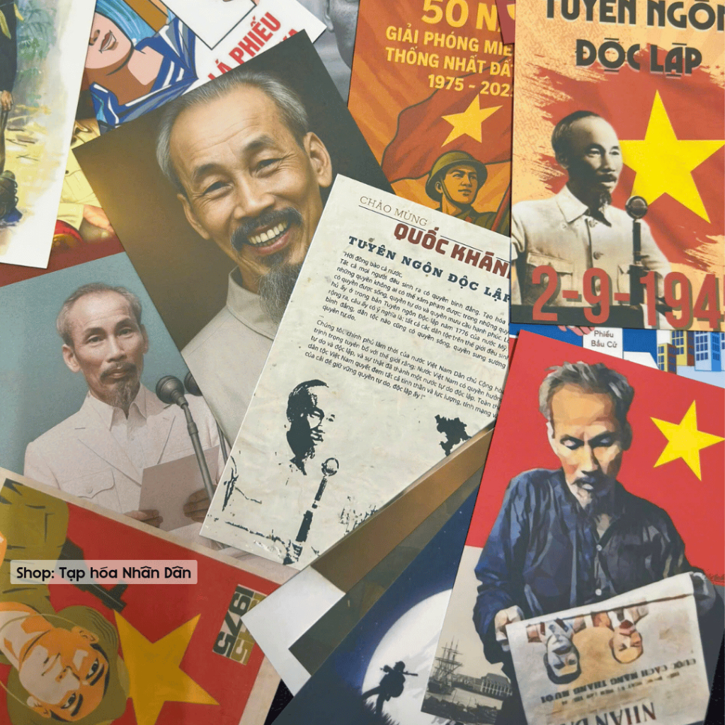 20 Poster cổ động mini, tranh ảnh Bác Hồ size nhỏ | Shopee Việt Nam