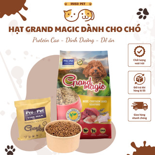 Hạt GrandMagic dành Cho Chó Từ 3 Tháng Tuổi Vị Bò Gà & Hải Sản 1kg Bổ Sung Dinh Dưỡng Pro-Pet