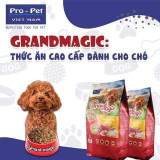 Hạt GrandMagic dành Cho Chó Từ 3 Tháng Tuổi Vị Bò Gà & Hải Sản 1kg Bổ Sung Dinh Dưỡng Pro-Pet