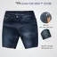 QUẦN JEAN NAM - -QUẦN BÒ NGẮN - MÀU XANH ĐẬM, THỜI TRANG VẢI DENIM COTTON, TRẺ TRUNG