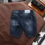 QUẦN JEAN NAM - -QUẦN BÒ NGẮN - MÀU XANH ĐẬM, THỜI TRANG VẢI DENIM COTTON, TRẺ TRUNG