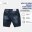 QUẦN JEAN NAM - -QUẦN BÒ NGẮN - MÀU XANH ĐẬM, THỜI TRANG VẢI DENIM COTTON, TRẺ TRUNG