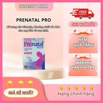 Prenatal Pro - Hộp 30 viên - Vitamin tổng hợp cho mẹ bầu, bổ sung các loại vitamin, khoáng chất và DHA cho mẹ bầu
