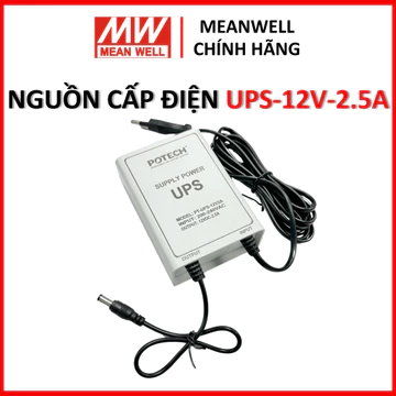 Bộ lưu điện UPS-12V-2.5A, bộ nguồn cấp điện 12V-2.5A cho bộ định tuyến WiFi, camera an ninh, tích hợp UPS