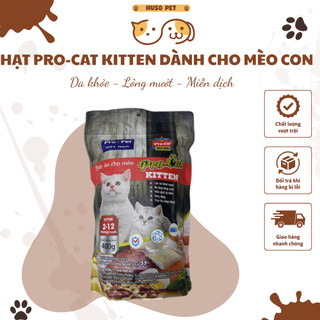 Hạt Cho Mèo Pro-Cat Kitten Khỏe Da Mướt Lông Miễn Dịch , Cho Mèo Từ 2-12 Tháng Tuổi Pro-Pet