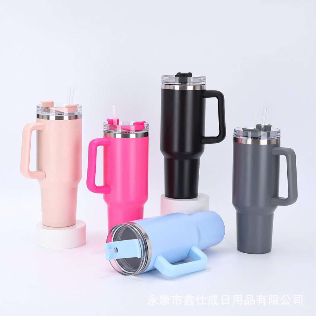 Cốc giữ nhiệt PITI dung tích 1200ML ly giữ nhiệt inox 304 cao cấp có tặng kèm ống hút và tay cầm | BigBuy360 - bigbuy360.vn