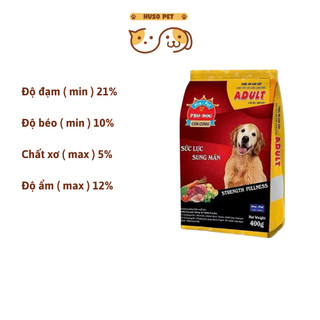 Hạt cho chó Pro-Dog Adult Hỗ Trợ Cơ Bắp , Sức Lực , Phát TRiển Toàn Diện 400G Pro-Pet