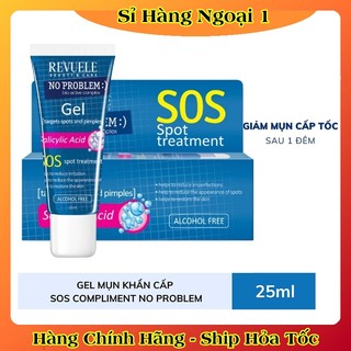 GEL BÔI MỤN cấp tốc Compliment No Problem giảm sưng, tiêu viêm, gom khô cồi mụn 25ml của Nga
