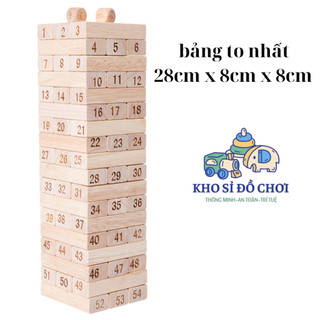 Bộ Đồ Chơi Rút Gỗ 51 Thanh - Rút Gỗ Loại Lớn - Trò Chơi Giải Trí Rèn Luyện Tư Duy Cho Mọi Lứa Tuổi
