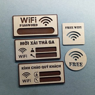 Bảng Gỗ Decor WiFi Khắc ID, Mật Khẩu Theo Yêu Cầu - Bảng Gỗ Password Wifi