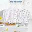 Set 3/5 Áo Dài Tay Vạt Chéo HH Nền Trắng In hoạ tiết cho bé sơ sinh 0-9 tháng [HH-AL07T] Đậu Đậu Store