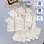 Set 3/5 Bộ Cộc Tay Sơ Sinh Tăm Lạnh Vạt Chéo LT in hoạ tiết mềm mịn Cho Bé Trai Gái 3-9kg Đậu Đậu Store