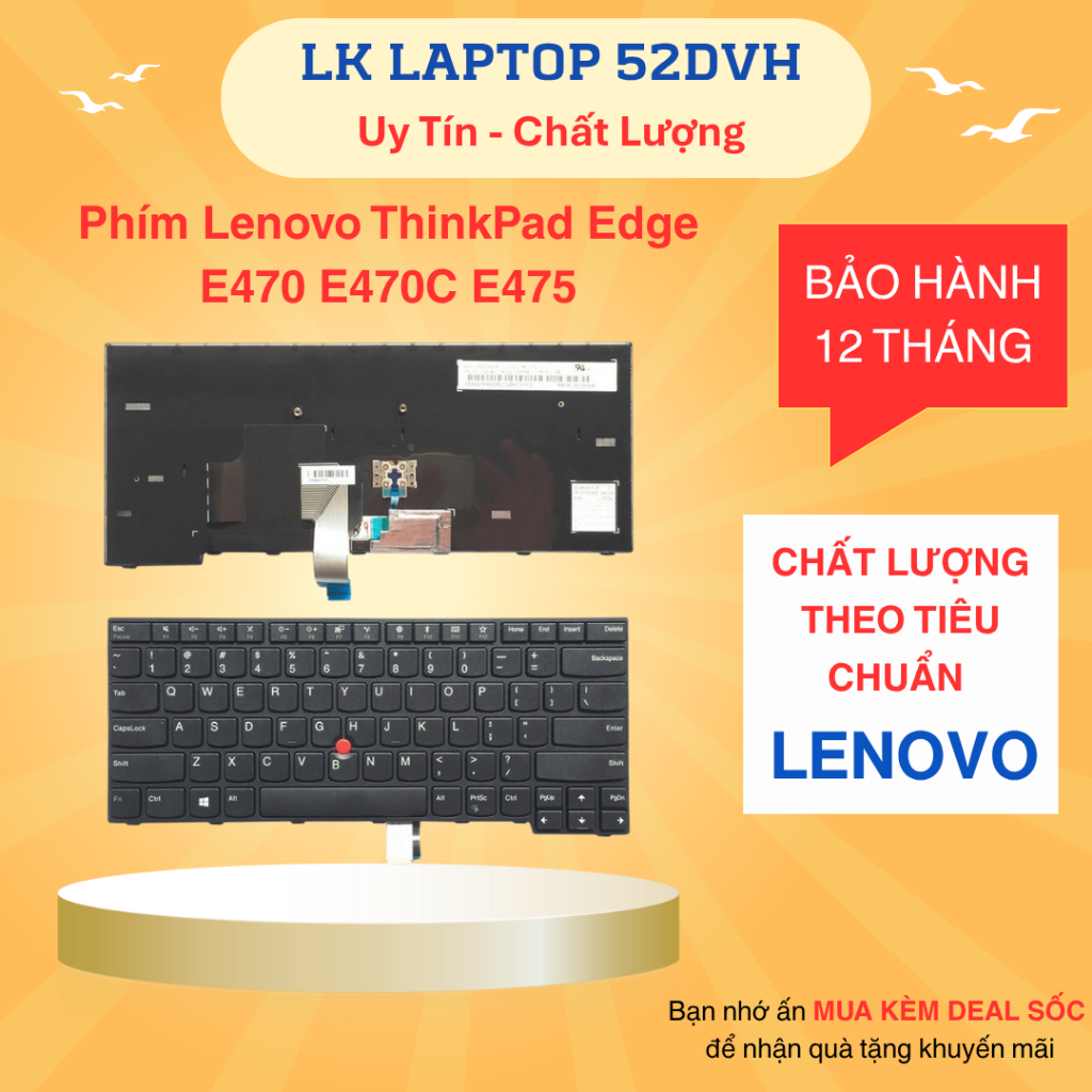 Bàn Phím Laptop Lenovo E470 ThinkPad Edge E470 E470C E475 New 100%