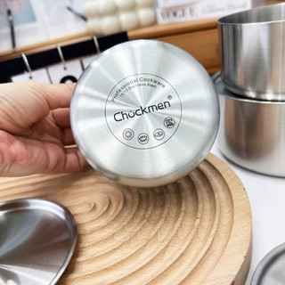 Tô inox kèm nắp Chockmen [730] dùng được mọi loại bếp (trừ bếp từ)