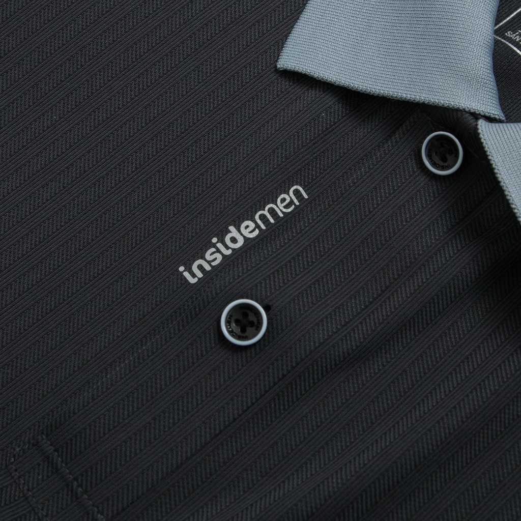 Áo Polo Nam Tay Ngắn Regular Fit INSIDEMEN Thoáng Khí Co Giãn IPS225AS0