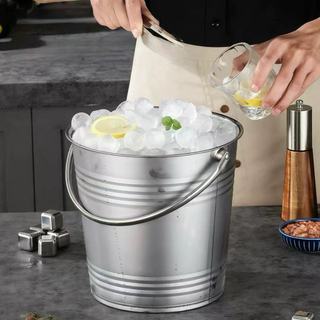 XÔ Đá inox có quai 1.5L - 3L Chubby Chef ướp lạnh chất liệu inox không gỉ không bạc màu thùng chứa đá uống nước ngọt bia