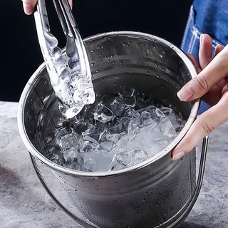 XÔ Đá inox có quai 1.5L - 3L Chubby Chef ướp lạnh chất liệu inox không gỉ không bạc màu thùng chứa đá uống nước ngọt bia