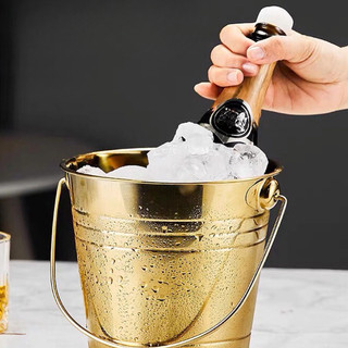 XÔ Đá inox có quai 1.5L - 3L Chubby Chef ướp lạnh chất liệu inox không gỉ không bạc màu thùng chứa đá uống nước ngọt bia